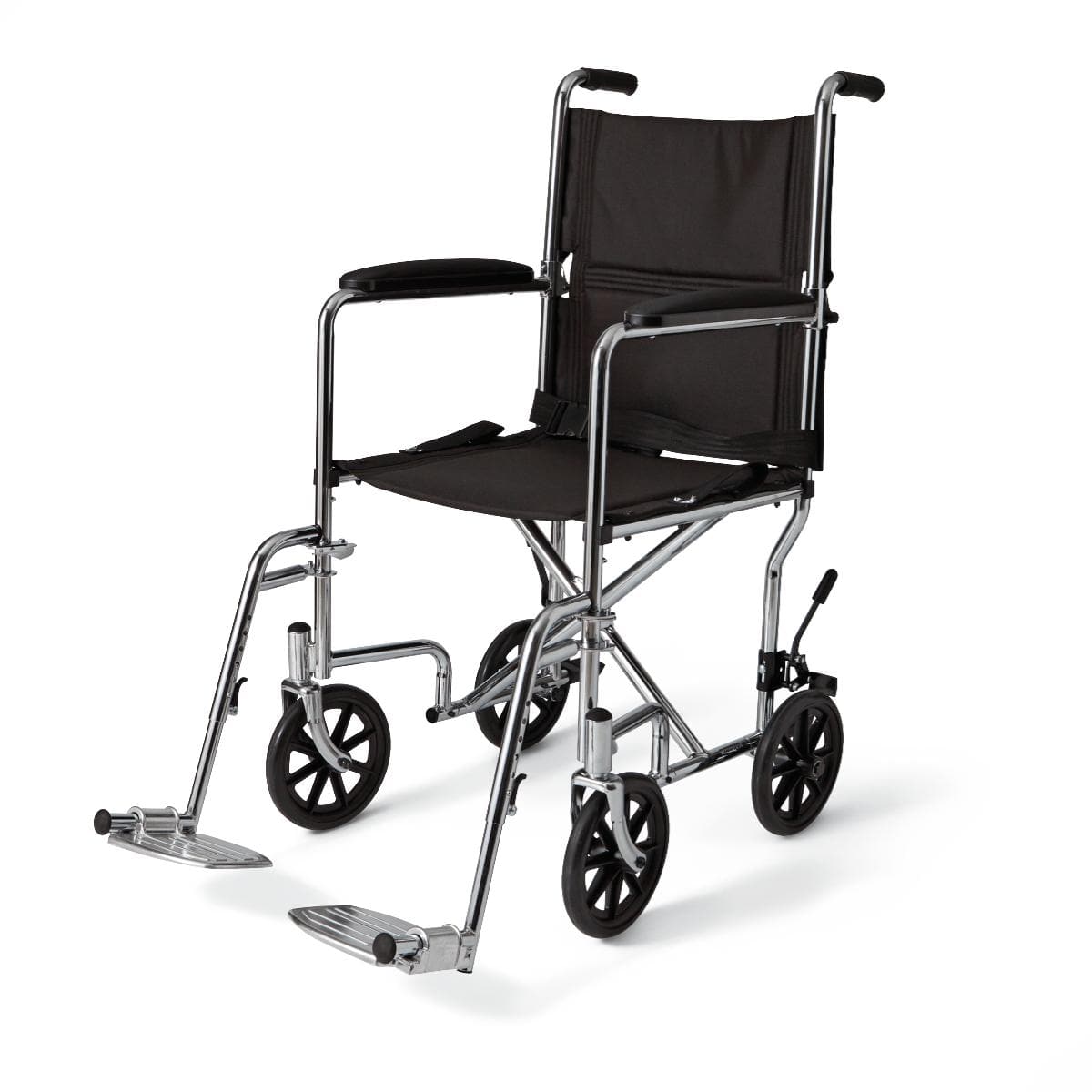 Medline Carbon Steel Transport Chair with Swing-Away Footrests - Senior.com Transport Chairs